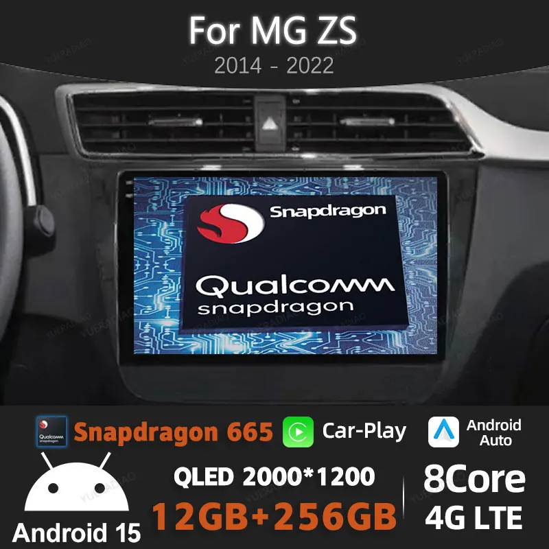 

Android 15 Автомобильный радиоприемник для MG ZS 2014-2022 GPS NAVI 4G LTE 5G WIFI Мультимедийный стерео видеоплеер QLED 2DIN Головное устройство BT Плееры