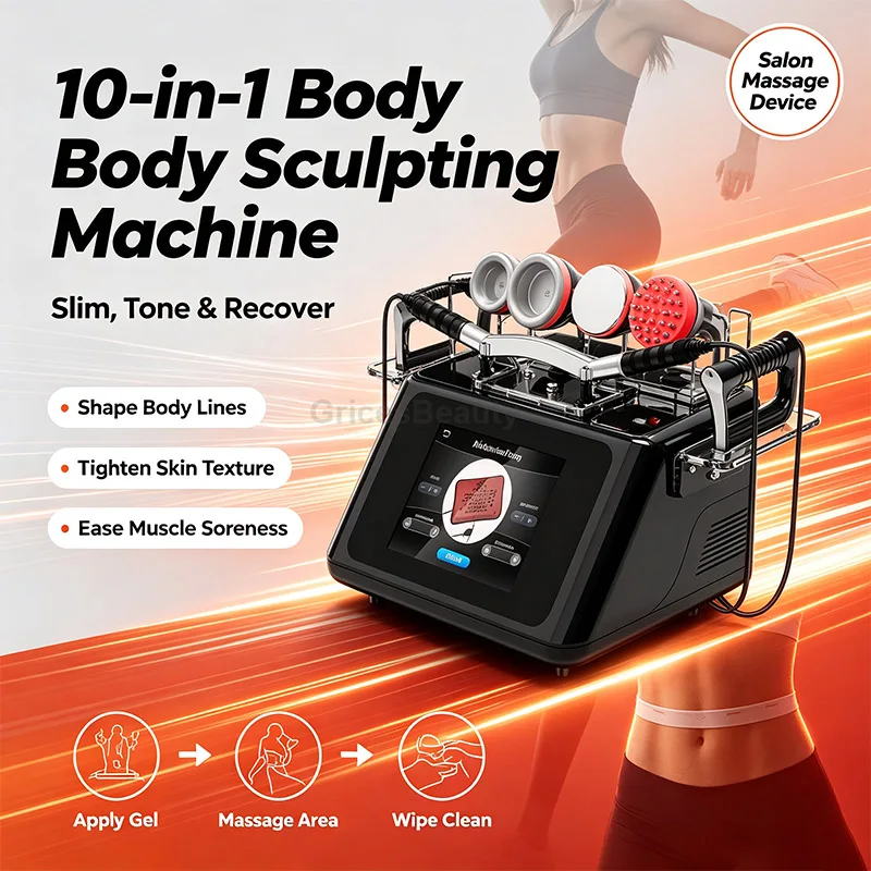Body Care Tool 10 In 1 Slimming Body Device Skin Tightening Machine Muscle Treatment Firming Skin Fat Removal Spa Tool
