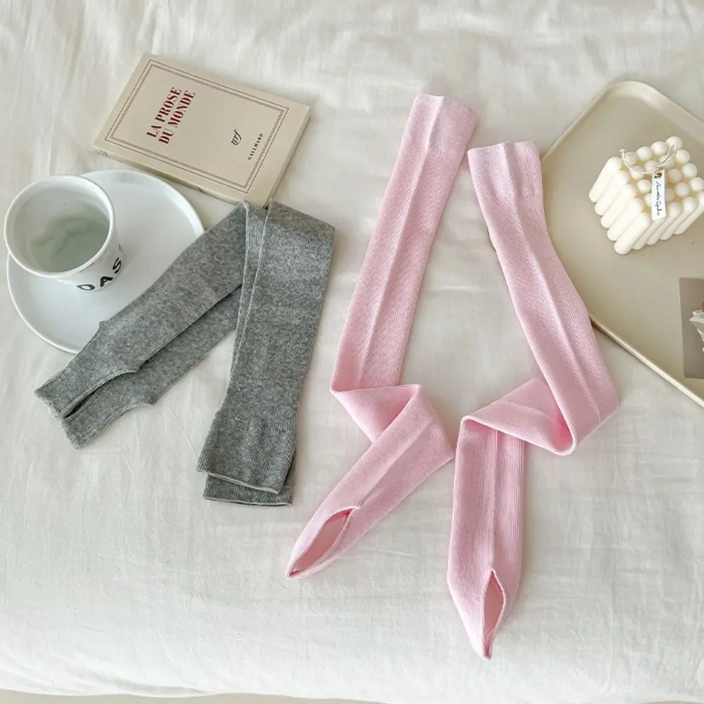 سميكة بسيطة طويلة جوارب طويلة إلى الركب خطوط عمودية منتصف العجل العجل الجوارب تنفس بلون JK جوارب غرفة مكيفة الهواء #3