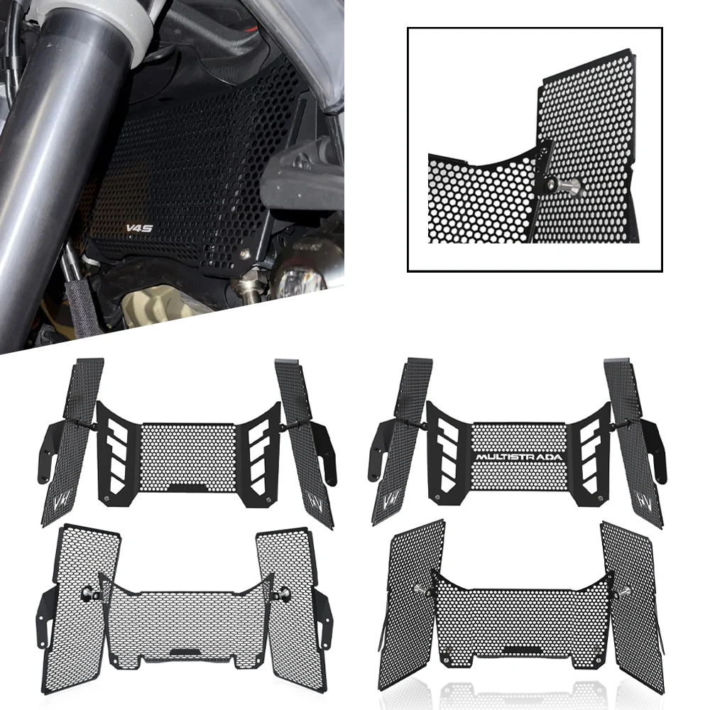 

For Ducati Multistrada V4 S Sport Rally RS Pikes Peak 2021 - 2026 Motorcycle Accessories Radiator Guard Protection Grille Cover