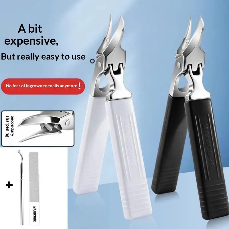 3pcs Heavy-Duty Stainless Steel Nail Clippers High-Precision Trimmer With Safe Soft-Grip Anti-Slip Design