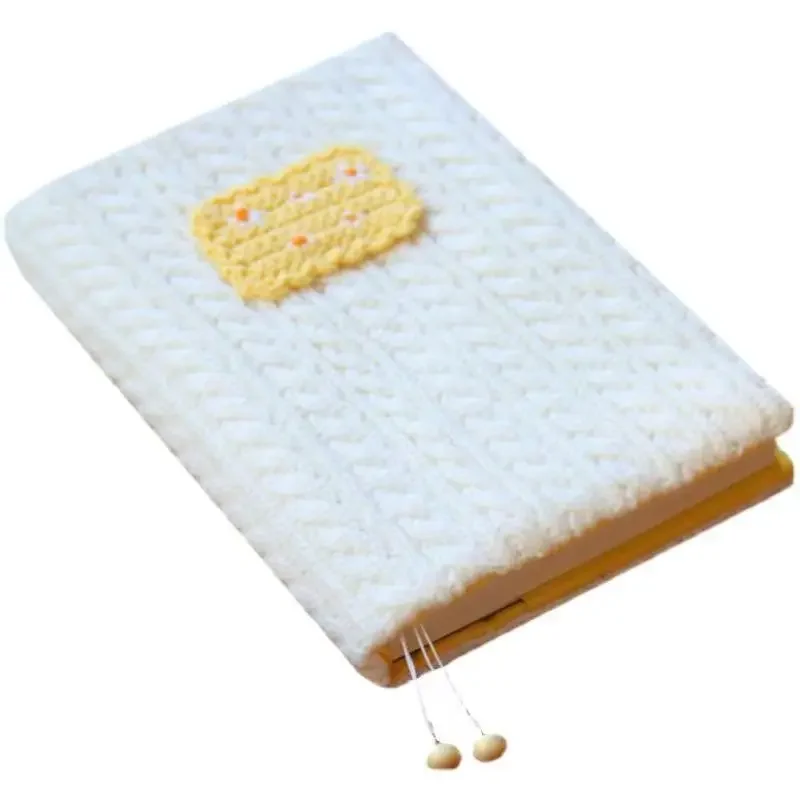 【White Cotton Flower】Original Handmade A5 A6 Notebook Covers Protector Book Sleeve Crafted Fabric Products Diary Cover,in Stock
