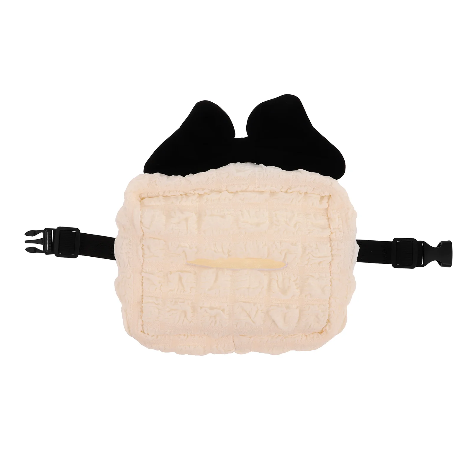 

Car Tissue Box Multifunctional Napkin Holder for Armrest Sun Visor Seat Back Paper Organizer Storage Bowknot Dispenser