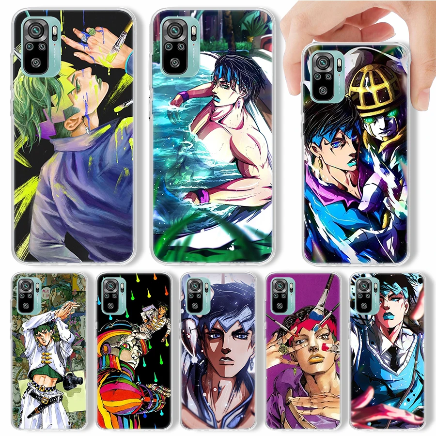 JoJo Adventure Rohan Kishibe Phone Case For Xiaomi Redmi Note 14 13 12S 12 10 10S 11 Pro Plus 11S 11E 11T 9 9S Soft Silicone She