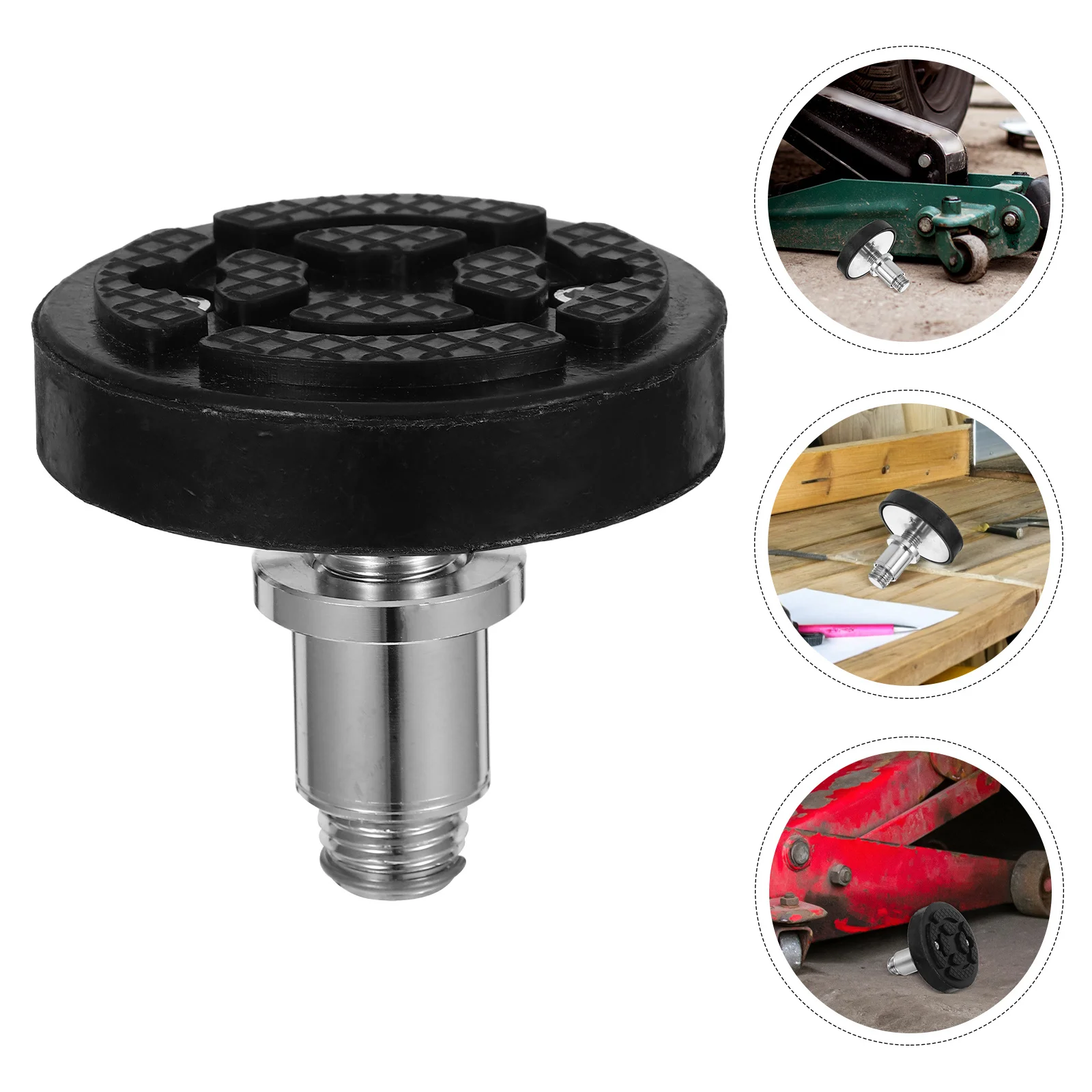 

Car Lift Pad Round Rubber Floor Jack Pad Universal Auto Lift Parts Stabilizer Stand Non-Slip Lifting Plate Garage Maintenance