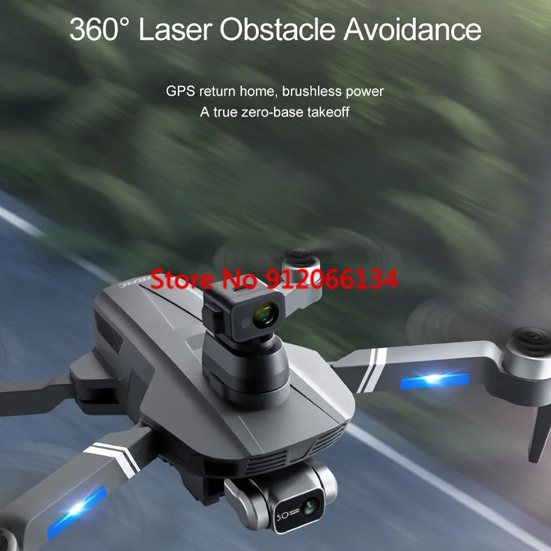 Three-axis Gimbal 8K Brushless Motor Obstacle Avoidance Drone GPS Follow Folding Quadcopter Professional 8K Aricraft Toy Gifts