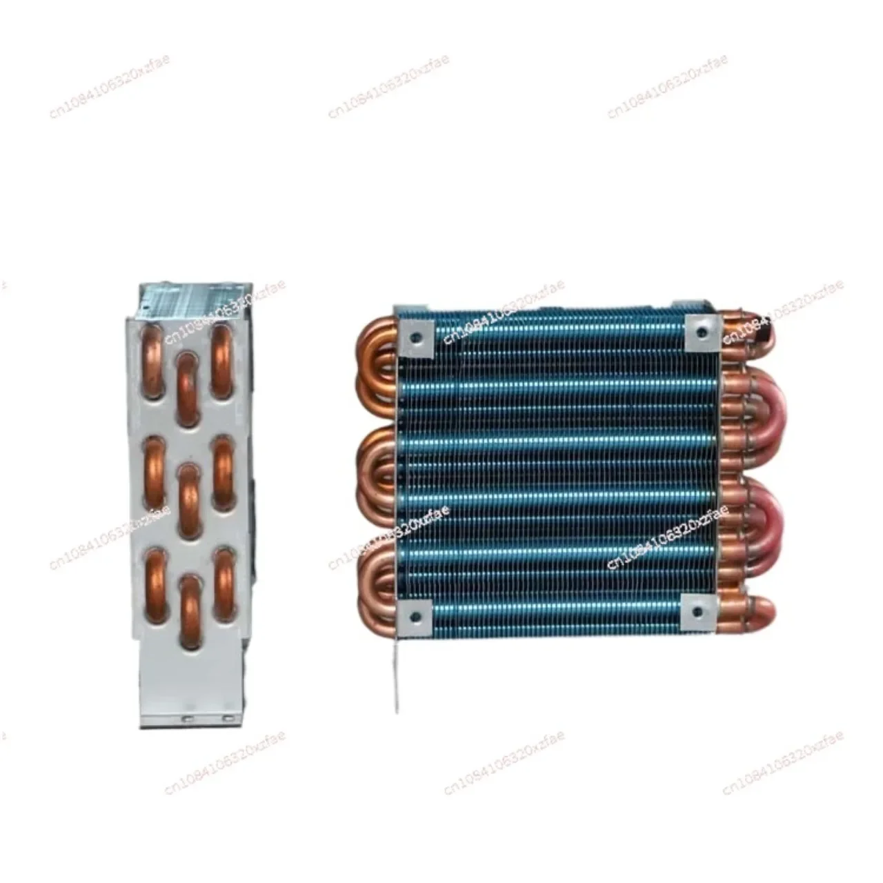 CP3x6x120 miniature mini condenser air-cooled copper tube finned radiator with fan refrigerator evaporator