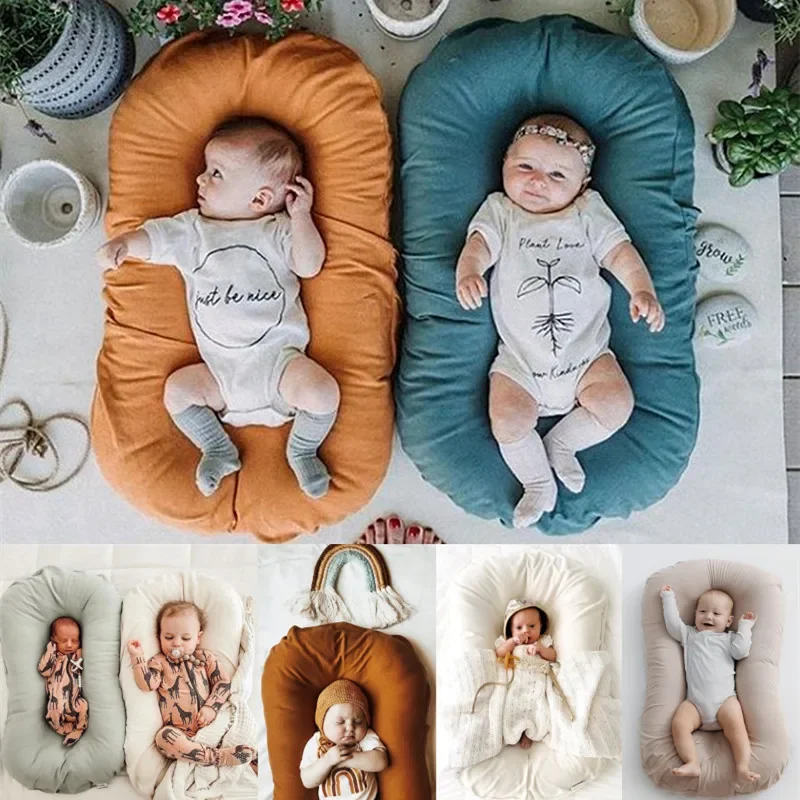 75x45x9cm Newborn Sleeping Baby Crib Nest Lounger Portable Snuggle Infant Nest Bed Boys Girls Baby Playpens Cribs for Babies