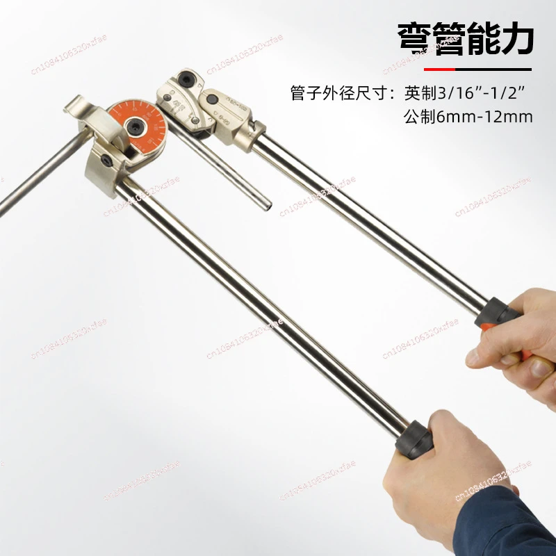 Manual Pipe Bender 600 Type Copper Aluminum Galvanized Steel Instrument Stainless Steel Pipe Bending Tool Portable