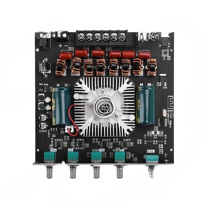 

TPA3255 Bluetooth Digital Amplifier Board ZK-AS21 2.1 Channel Portable Practical Multifunctional Amplifier Board
