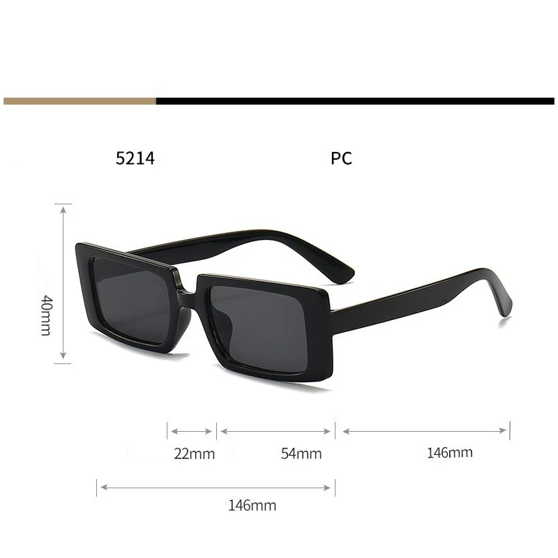 Square Sunglasses, Fashionable And Versatile Eyeglass Frames, Dopamine Colored Sunglasses For Men And Women 5214 image 6