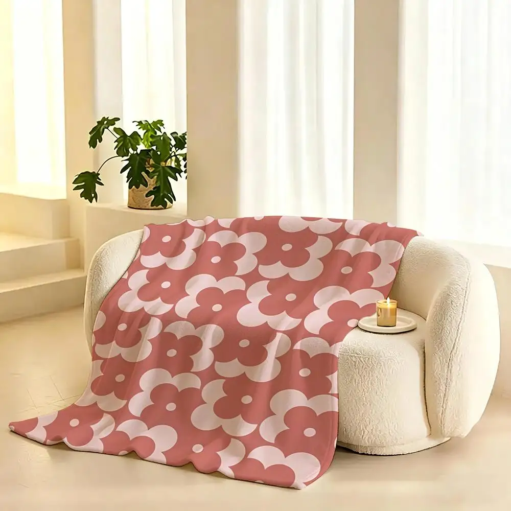 Orla Kiely Fashion Throw  flannel blanket, suitable for sofas, beds, offices,  exquisite gift blankets
