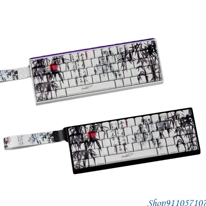 

203B PBT Keycaps Original Profile Dyes Sublimations Side Printing Artisans Keycaps For 60% 68% Mechanical Keyboards
