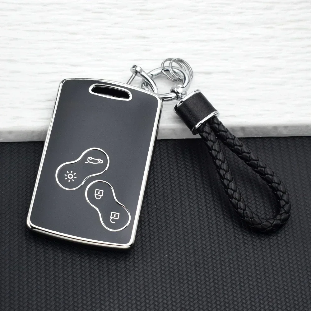 For Renault Megane 2 3 Clio Scenic Duster Kaptur Captur Logan Laguna Zoe Koleos Danilo Nema Fluence Car Key Fob Case Cover Bag