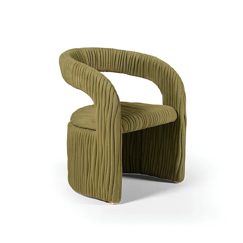 T81 Modern Minimalist Italian Light Luxury Leaf Lounge Armchair Designer Creative Single Sofa For Living Room