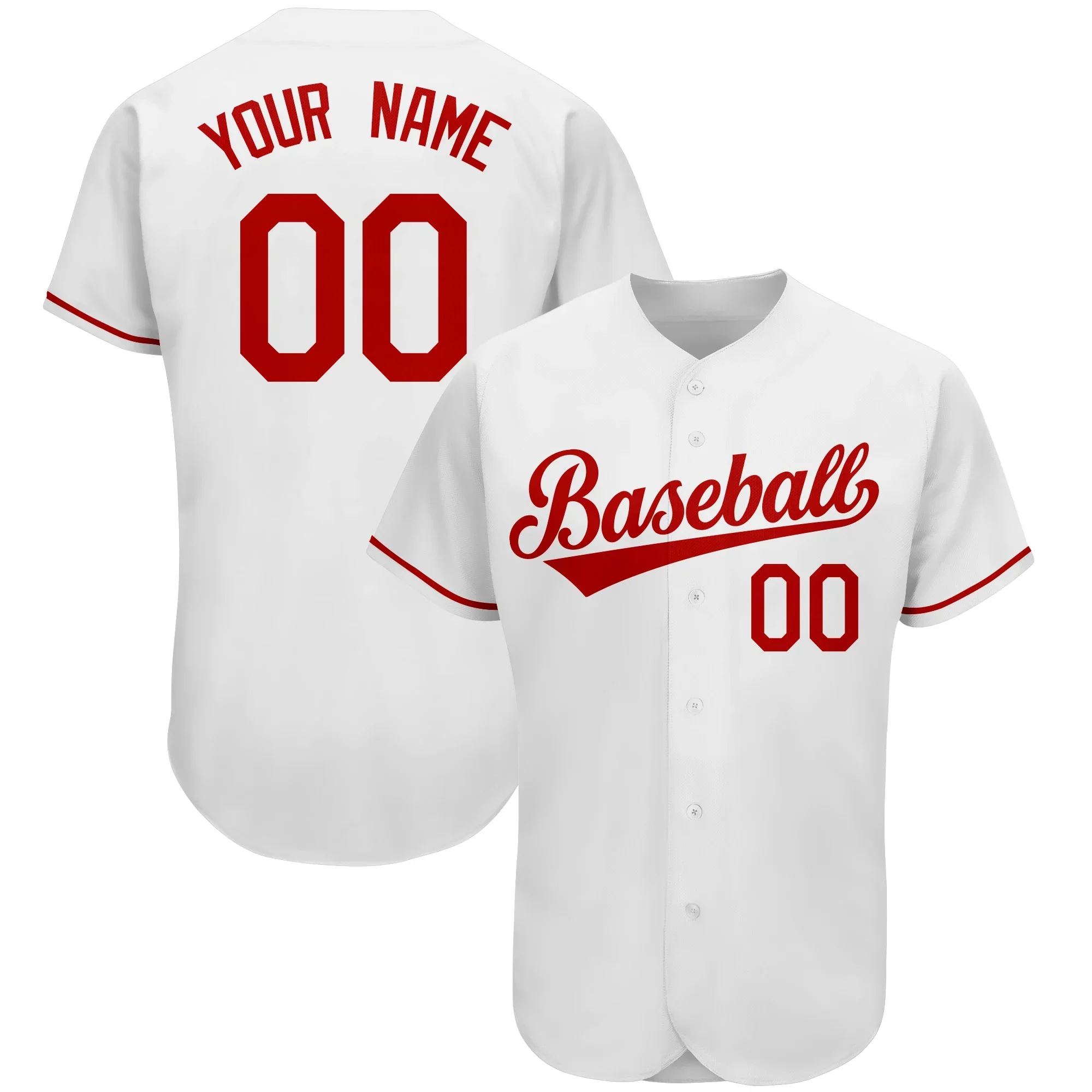 

Custom Novel Baseball Jersey Shirt Professional Softball Competition Training Uniform Printed Team Name Number for Men/Youth