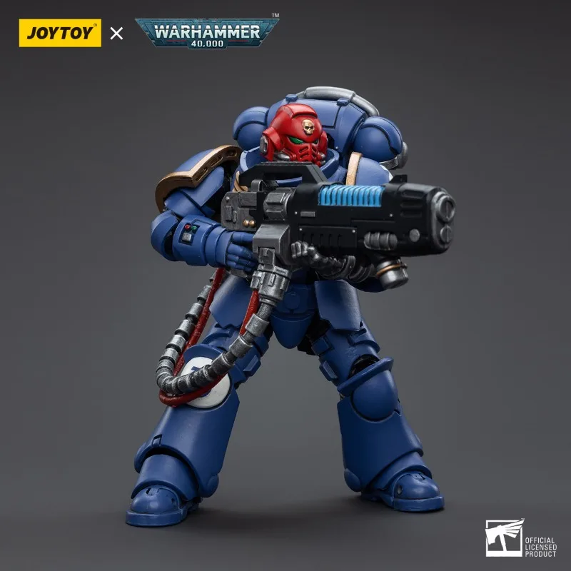 Joyotoy warhammer 40k figura de ação ultramarines hellblasters sargento ulaxes irmão paxor 1/18 anime modelo militar brinquedos presente