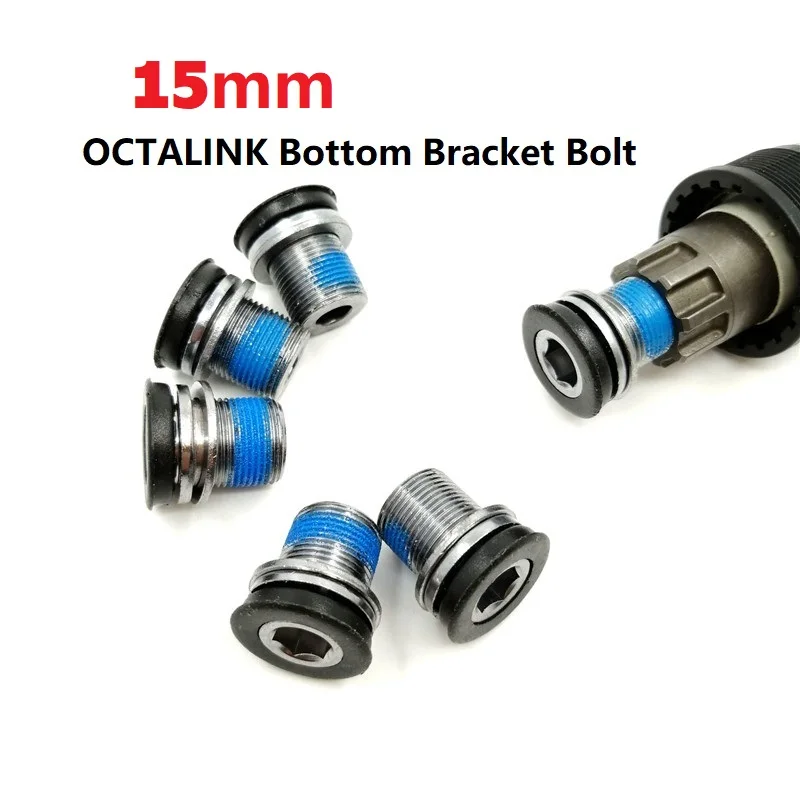 1 par de tornillos OCTALINK para soporte inferior de bicicleta, tornillo de manivela de 15mm, tornillo de eje de soporte inferior, accesorios para ES25 ES300