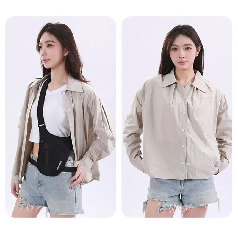 Riñonera oculta de viaje para teléfono deportivo, riñonera antirrobo para hombre, riñonera impermeable ultrafina, nueva bolsa de cintura ligera para correr para mujer