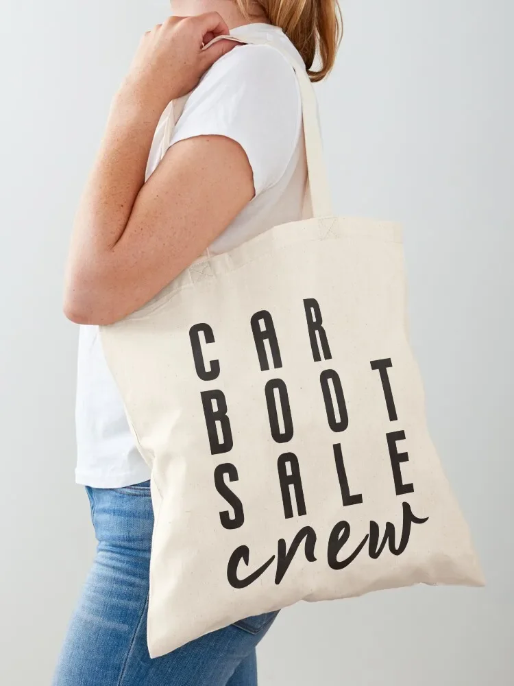 Car Boot Sale Crew Tote Bag reusable grocery bags Beach bag Canvas