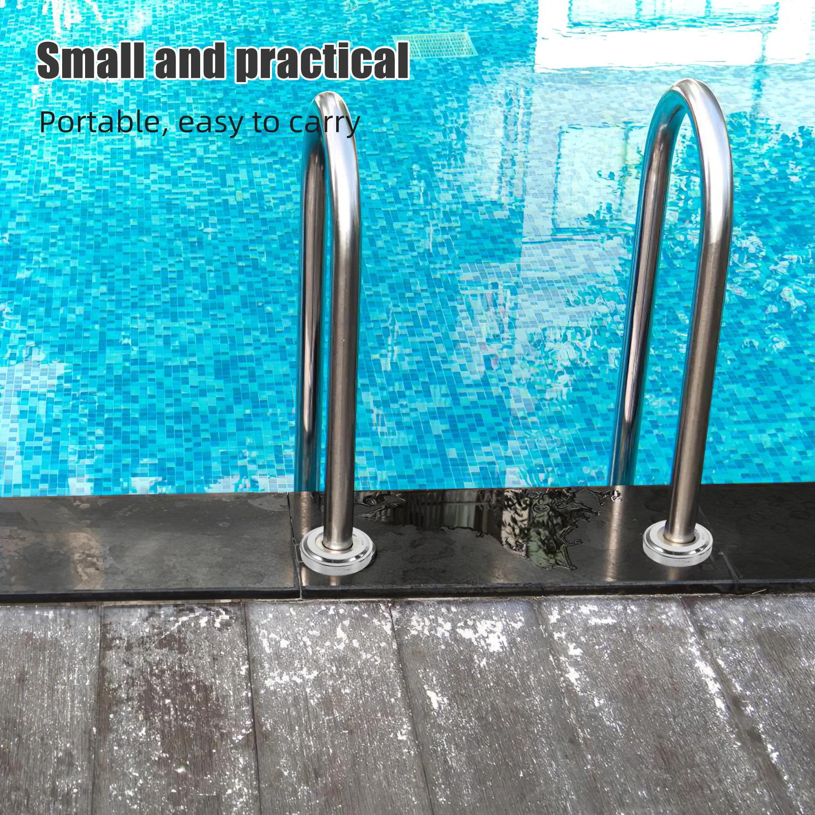 

10Pcs Pool Ladder Decorative Ring Stainless Steel Waterproof Escutcheon for Inground Outdoor Pools Safety Cover Plate Split