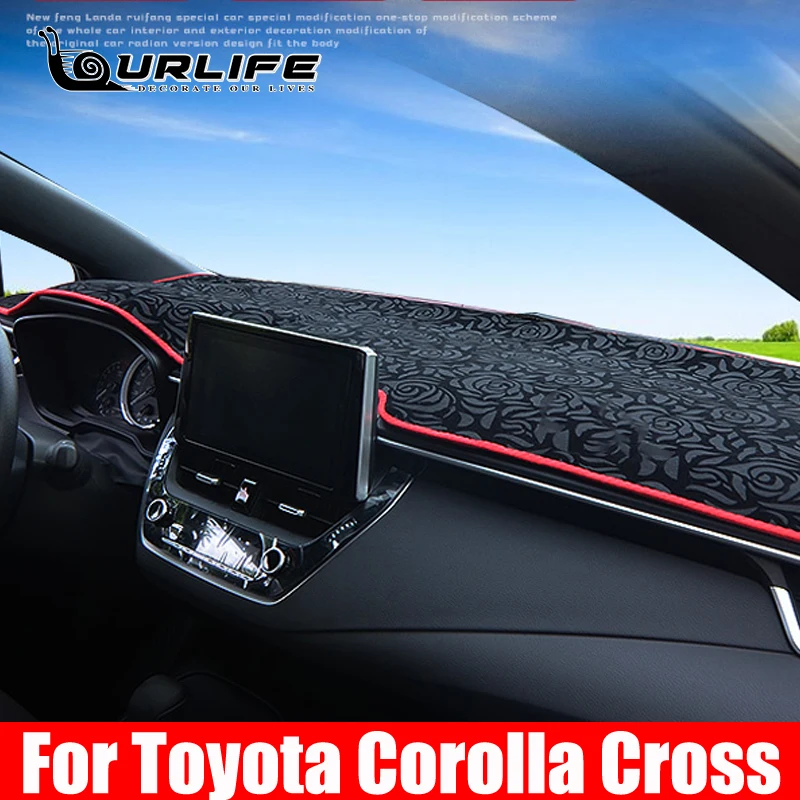 

For Toyota Corolla CROSS 2022 Automobile Dash Mat Dashboard Pad Carpet Anti-UV Anti-slip Car Dashboard Cover Mat Protective Pad