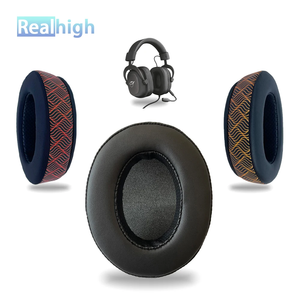 Realhigh Replacement Ear Pad For Trust GXT 414 ZAMAK Headphones Thicken Memory Foam Cushions