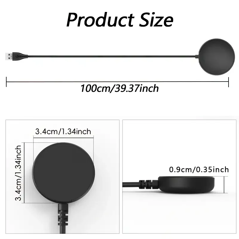 Wireless USB/Type-C Watch Charger For Samsung Galaxy Watch8/7/6/6 Classic Smartwatch Charger Replacement Charging Dock