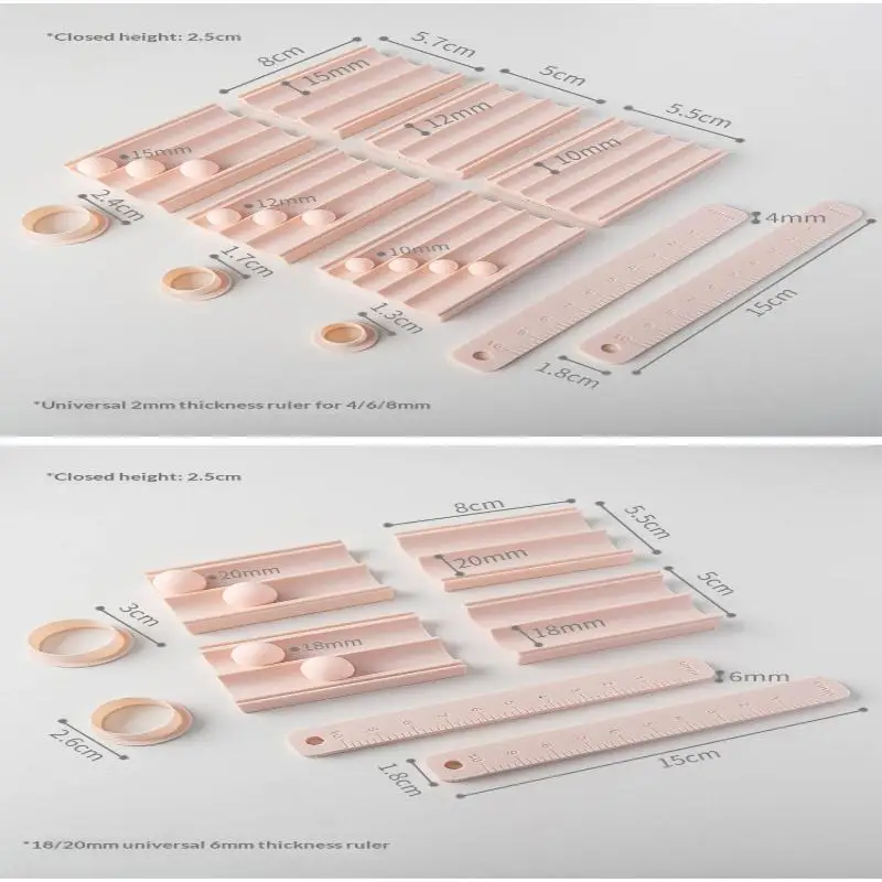 Reibungsstreifen Weichball-Form Weiche Keramikform Beidseitig Verwendbar DIY Ohrringe Mini Tonball Schnellformhilfswerkzeug – Detail 7