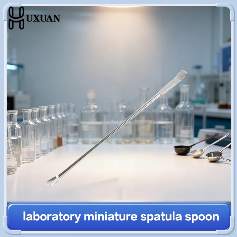 1pcs 10-22cm Stainless Steel Lab Micro Spatula Medicine Spoon Scoop Shovel Pharmacy