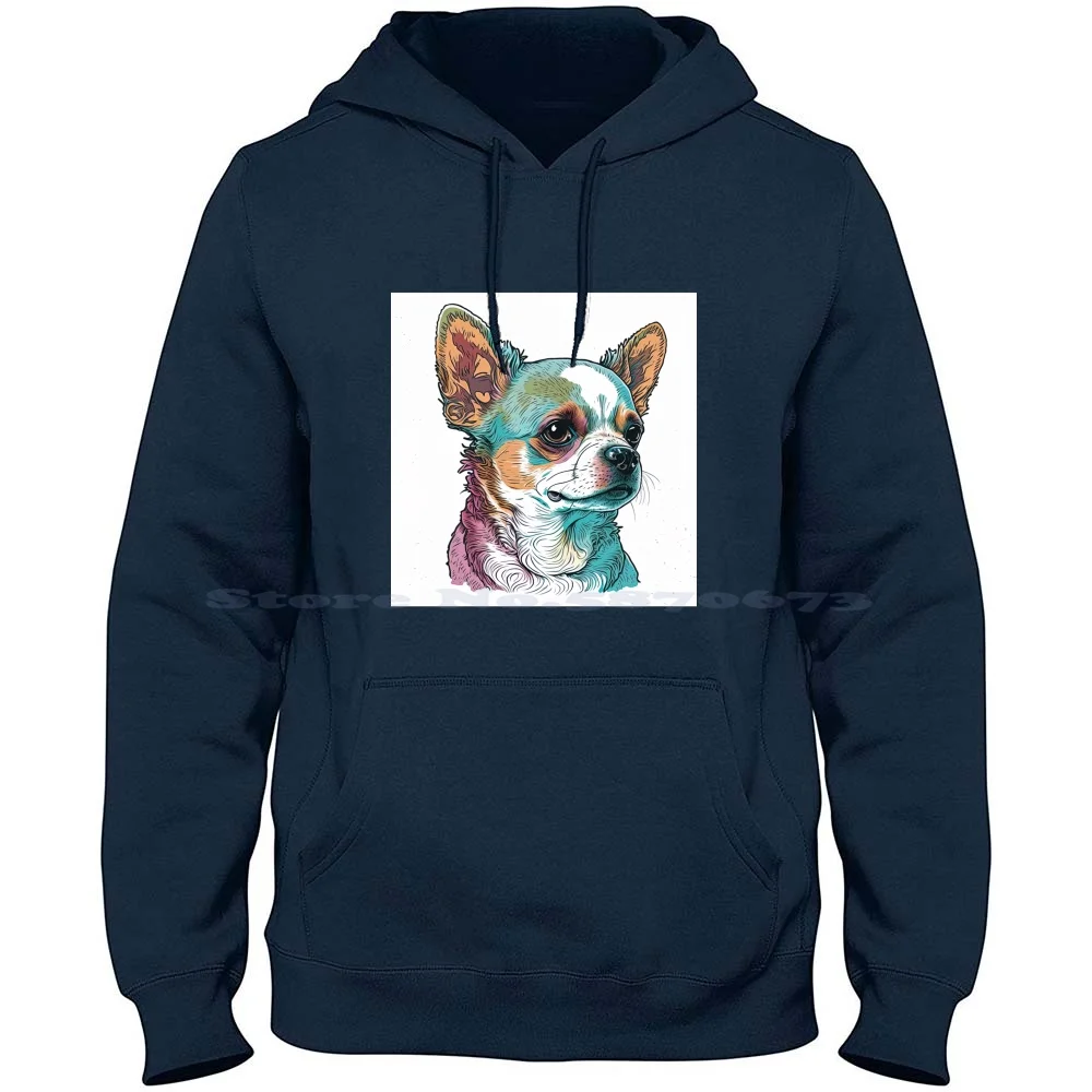 Small Dog 100% Cotton Hoodie T Shirt Shaun White Shaunwhiteart Swa Dog Pet Animal Pop Art Modern Art