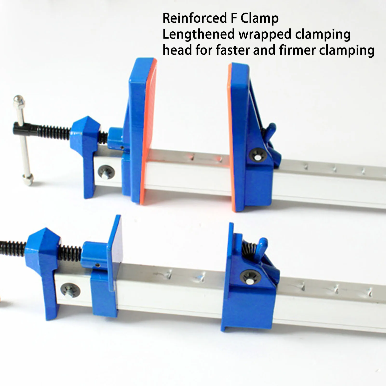 24 Inch Bar Clamp Effective 520mm Quick Release  Adjustment Aluminum Alloy Woodworking F Clamp Woodworking F Clamp Bar Clamp