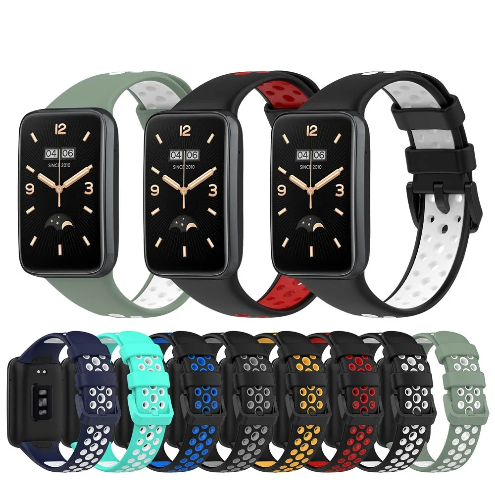 

Silicone Strap For Xiaomi Mi Band 7 Pro Sports Replacement Breathable Bracelet Wristband For Mi Band 7Pro Smart Watch Correa