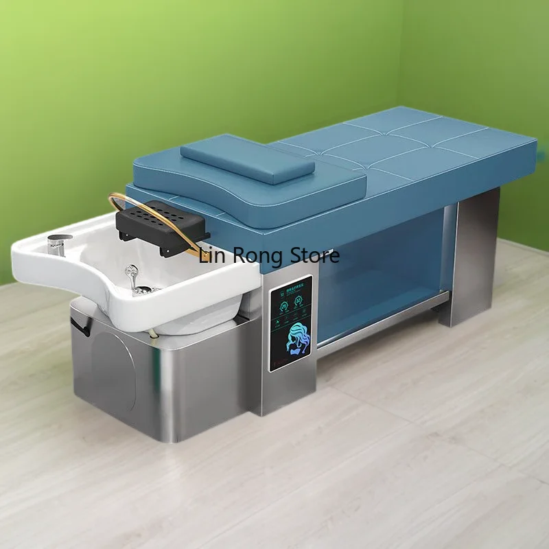 

Headspa Bed Hair Washing Hairdressing Shampoo Spa Equipment Porcelain Salon Washbasin Sleeping Cama De Pilates Water Products