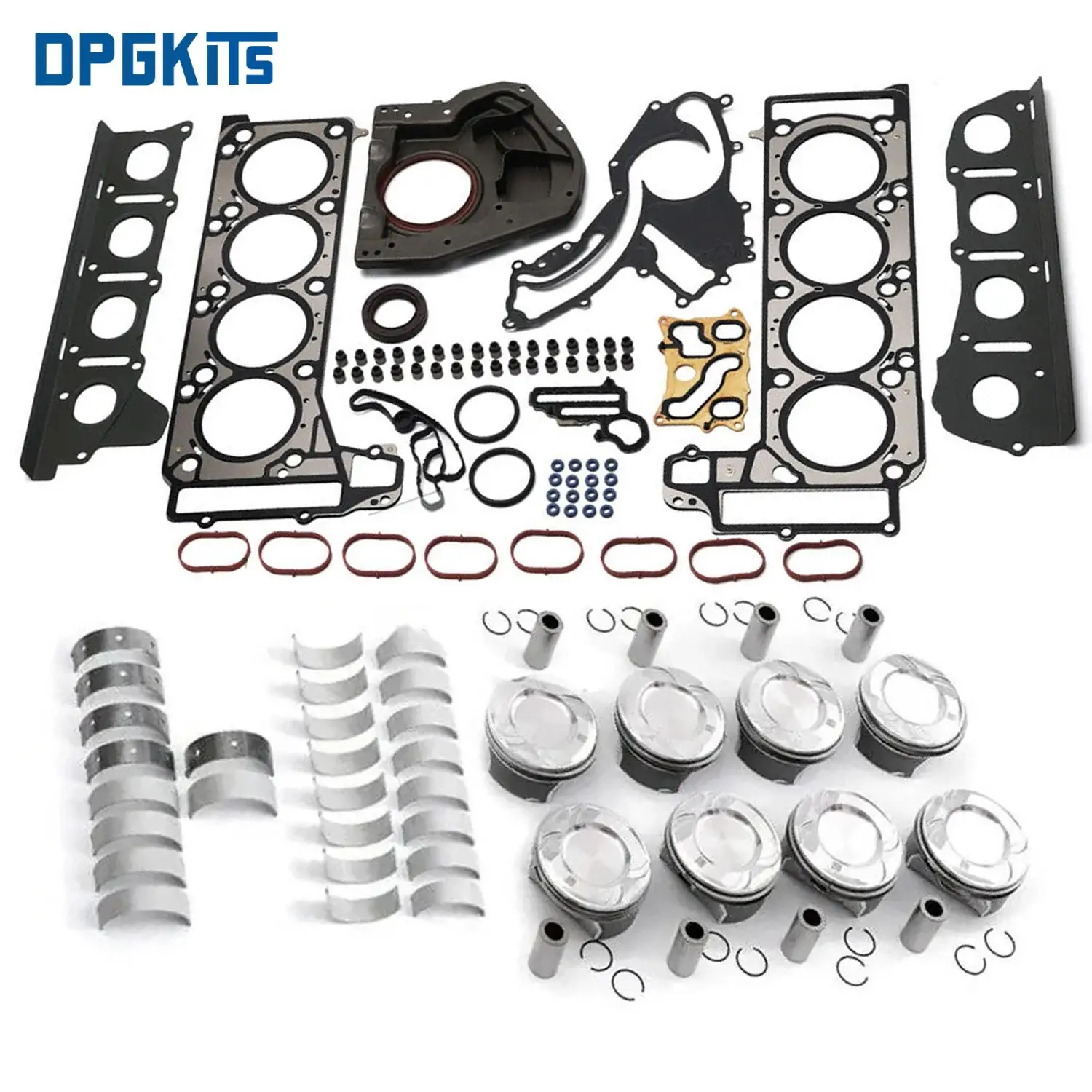 M278 4.7L V8 Engine Pistons Gaskets Overhaul Kit For Mercedes-Benz S500 W221 W212 W166 C217 2780160520 2780300160 2780302317