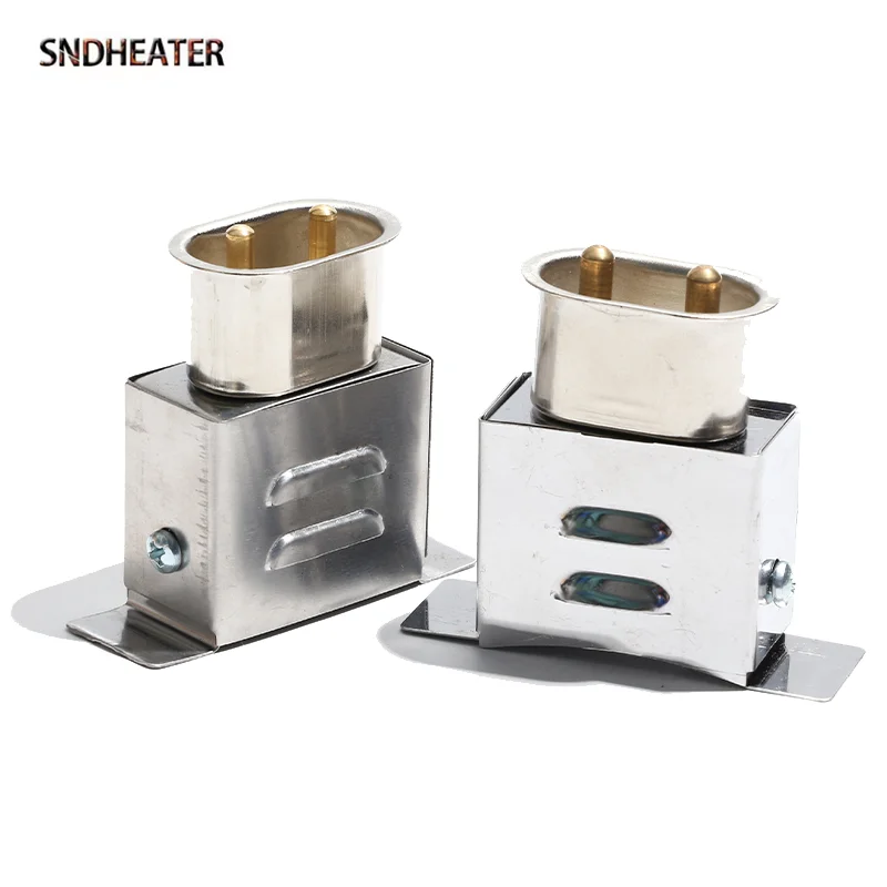 SNDHEATER Industrial Band Heating Element Socket for T727 Plug 5MM 6MM Hole Temperature Resistance Ceramic Base Rack Copper Core