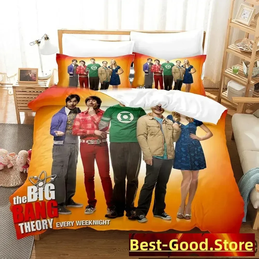 3D Print Big Bang Theory Bedding Set Boys Girls Twin Queen King Size Duvet Cover Pillowcase Bed boys Adult Home Textileextile