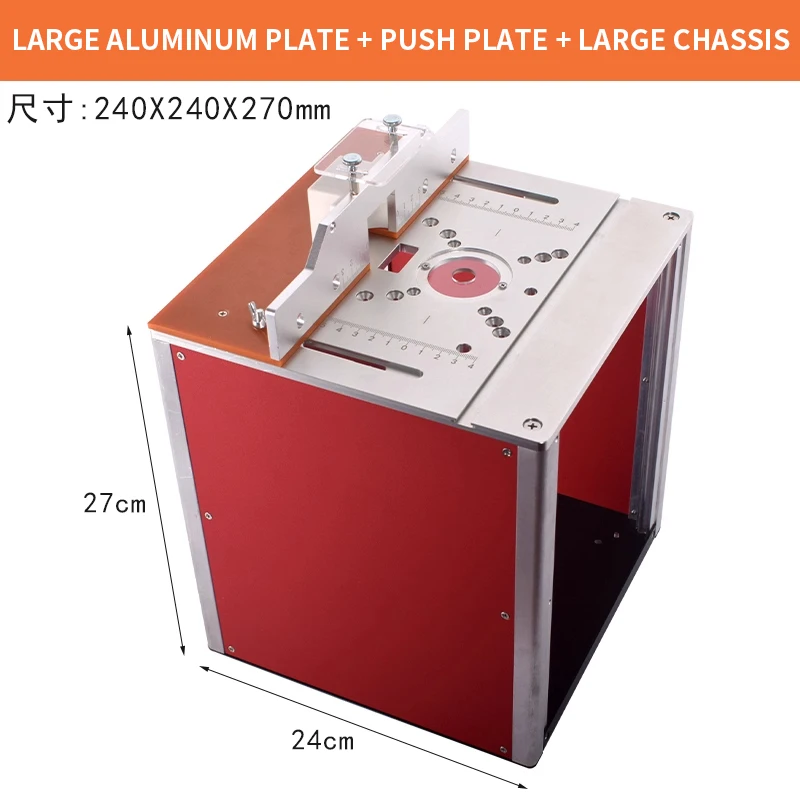 Meja Kerja Kayu Multifungsi dengan Router Listrik, Meja Lipat, Meja Angkat, Mesin Pemotong Chamfer, Mesin Pemotong, dan Meja Slotting