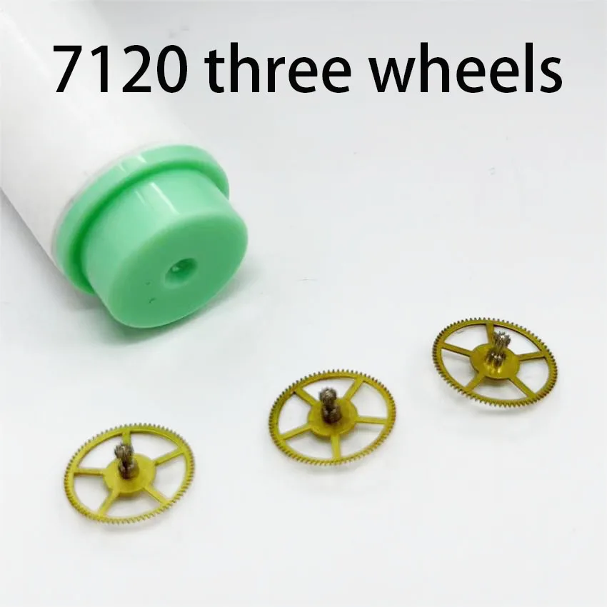 3pcs Third Wheel Watch Accessories Suitable for 7120 Movement Three Wheel SZ1 SS7 Three Wheel Watch Repair Parts