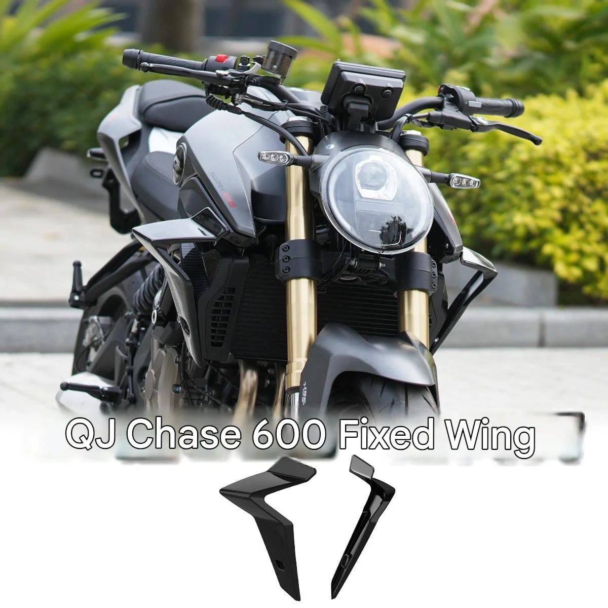For QJMOTOR SRK 600, installation of competitive side wing airfoil without damaging the components Motorcycle Winglet