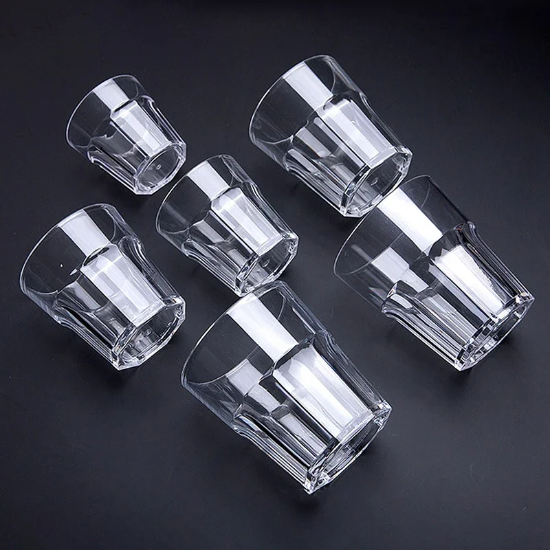 أكواب البيرة البلاستيكية الاكريليك شفافة مقاومة للسقوط أكواب سميكة النبيذ بار KTV الأعمال أكواب الشرب قابلة لإعادة الاستخدام لوازم المطبخ #2