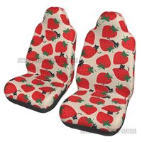 Cat Strawberry Car Seat Covers Front Seat Cover Protector Universal Dust Resistant Comfortable Nonslip Car Accessories Fit Cars