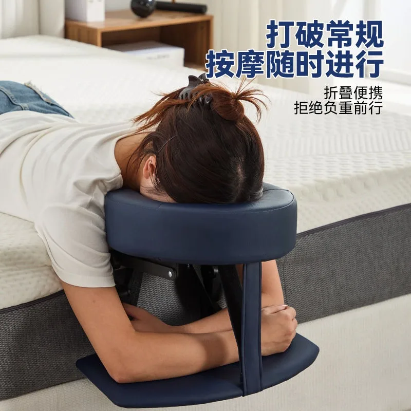 Floating Massage Headrest Portable Foldable Bed for Facial Beauty  Eye Surgery Recovery Cushion with Face Hole for Home Spa