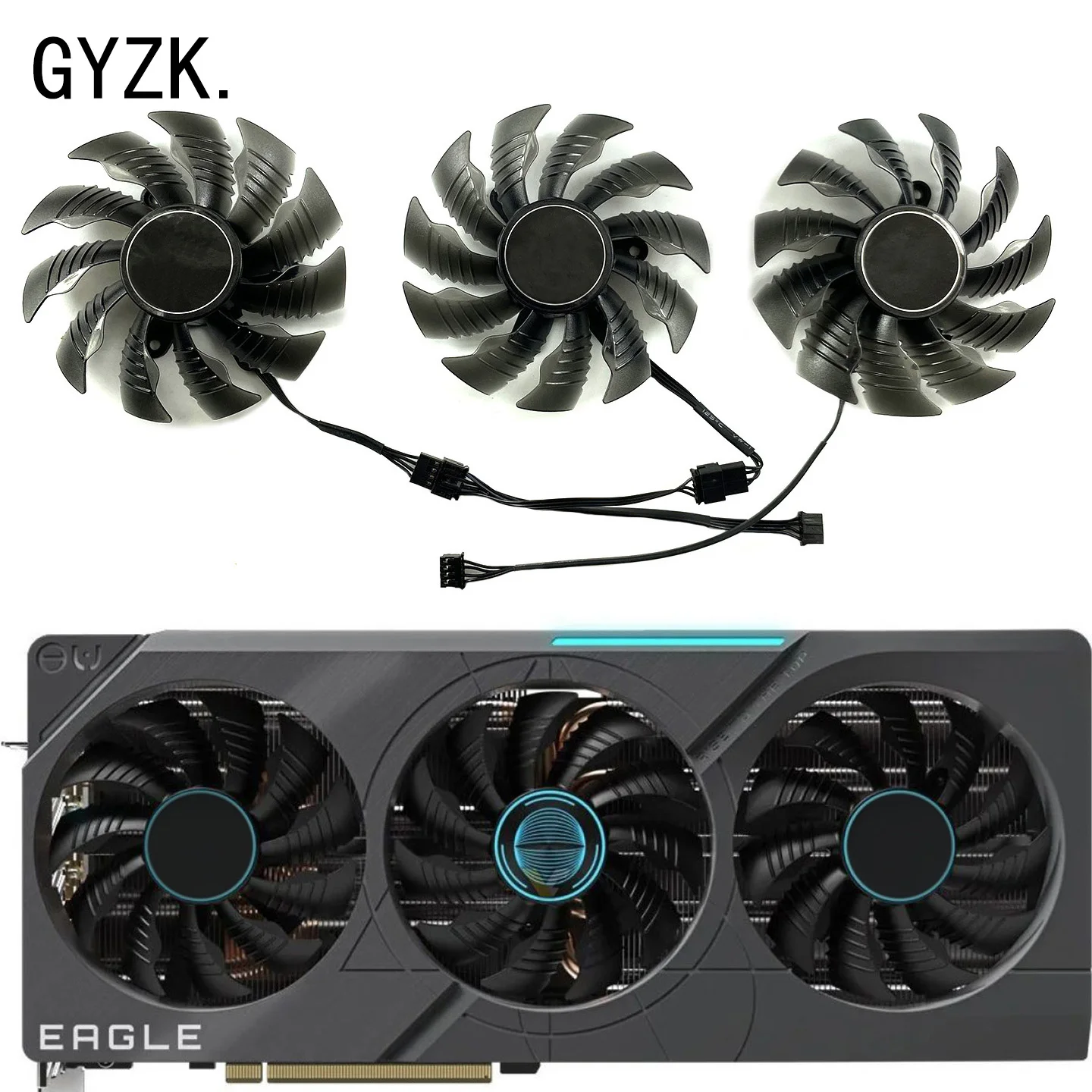 PLA09215S12H For GIGABYTE RTX 4070 ti 4070tiS EAGLE Graphics Card Replacement Fan