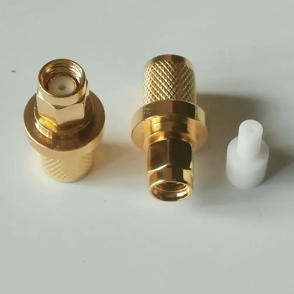 1X Pcs High-quality RF Coax Connector SMA Male Jack Crimp for LMR400 RG8 RG213 RG214 RG165 7D-FB Cable Plug GOLD Plated