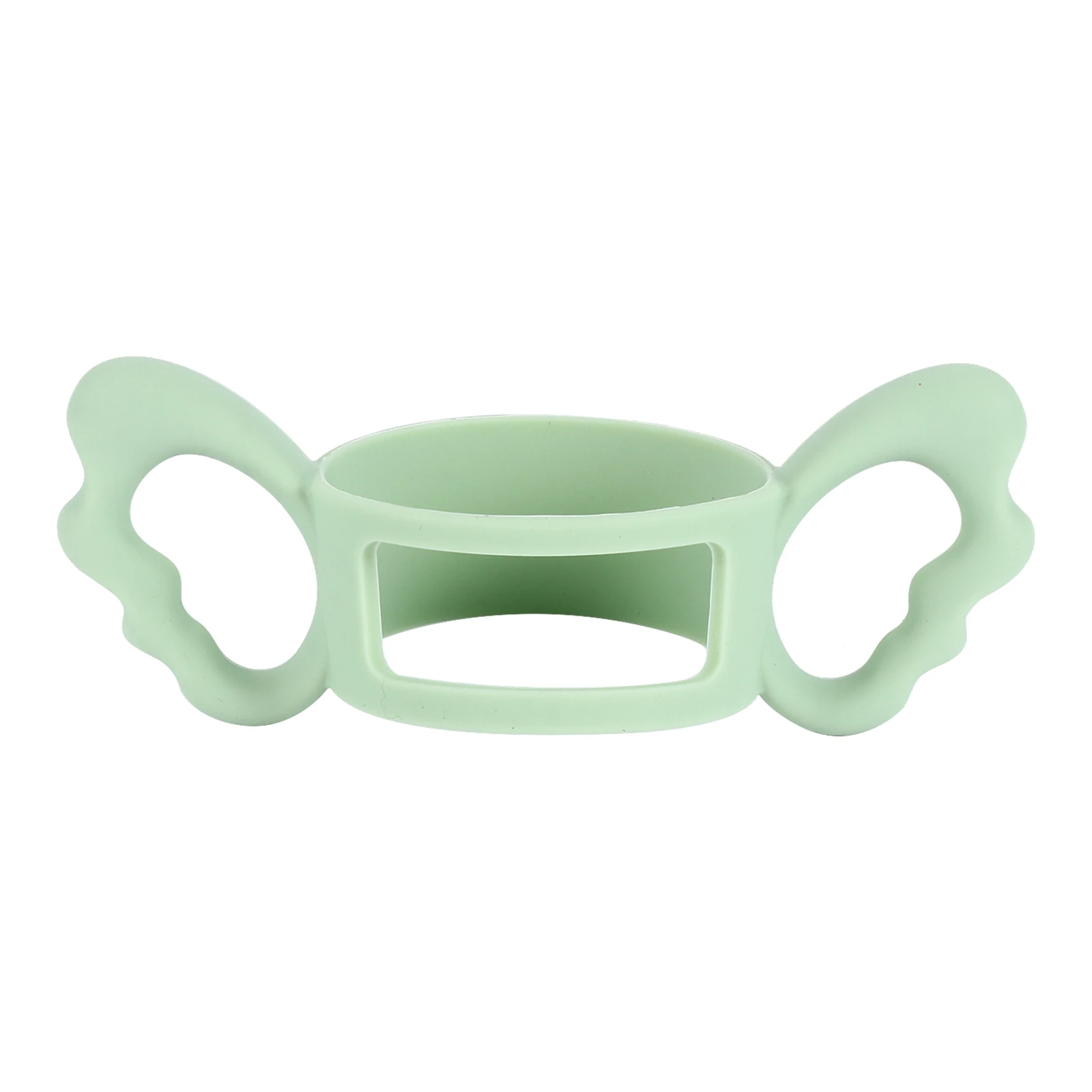 

1pc Upgraded Baby Bottle Silicone Handles Hollow Double Design No Scale 6CM Diameter Free Safe Biting Feeder Handle