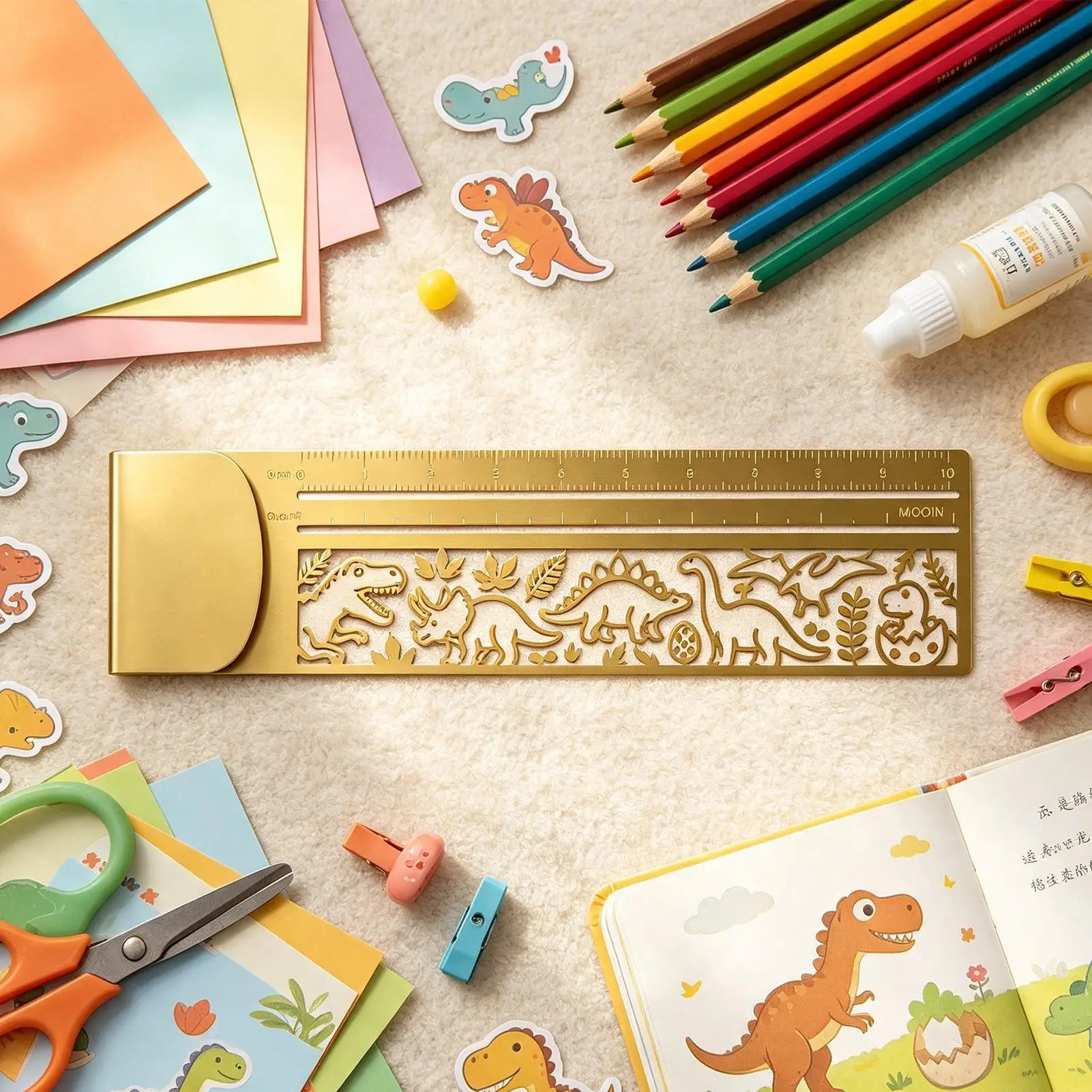 Journal Ruler Hollow Page Marker Bookmark With 10cm Scale Planner Ruler Bookmark for School Classroom Office Diaries Reading