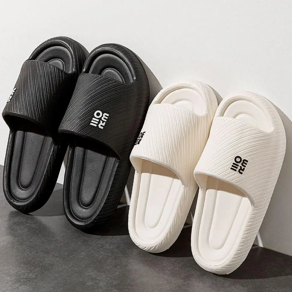 ‌Summer Couple Non-slip Flat Slides For Men Women Lithe Soft Casual Fashion Seabeach Sandals For Indoor Home Bathroom Slippers