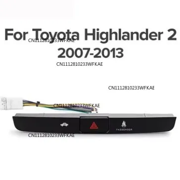 Applicable to 2010 Toyota Highlander emergency light button, Highlander button board with cable Android navigation modification