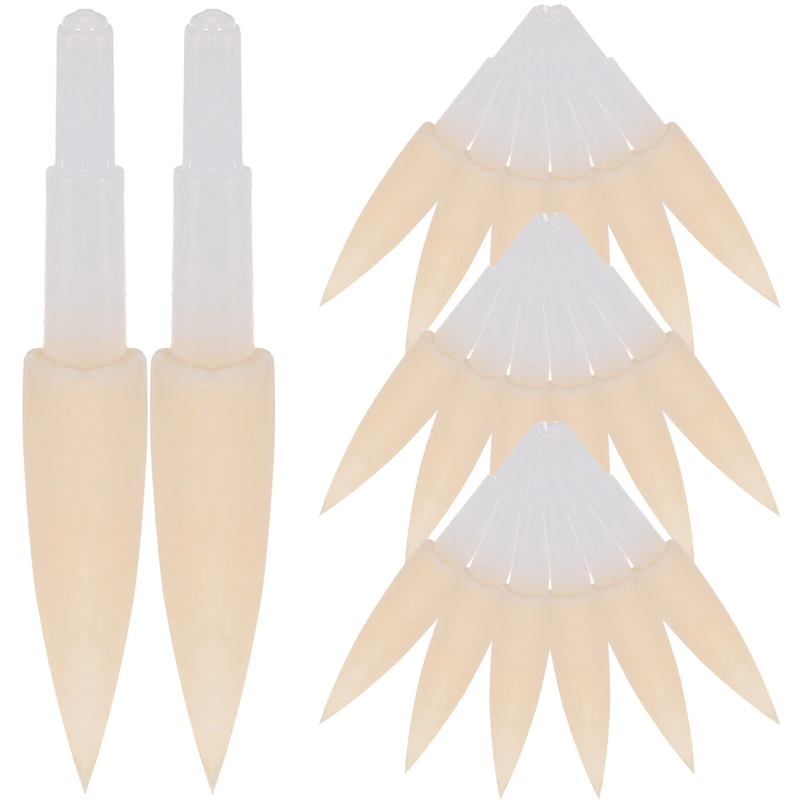 20 Pcs Sponge Calligraphy Heads Pen Tip Soft Brush Writing Watercolor Brushes White
